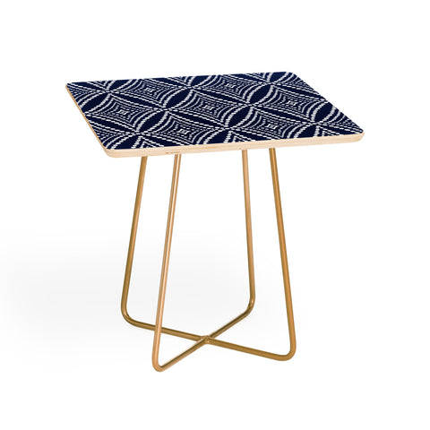 Heather Dutton Pebble Pathway Navy Blue Side Table