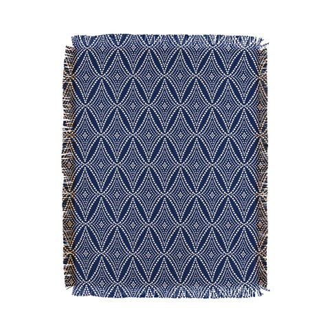 Heather Dutton Pebble Pathway Navy Blue Throw Blanket