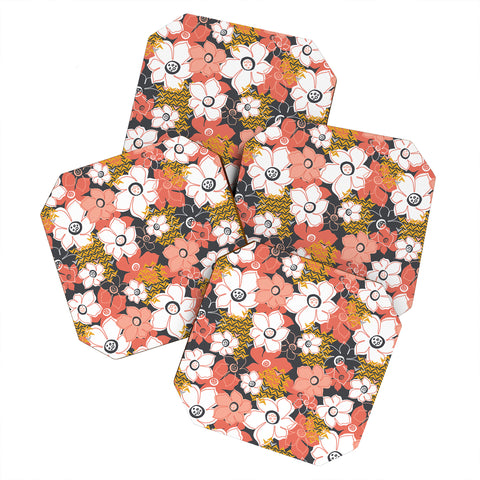 Heather Dutton Petals And Pods Lava Coaster Set