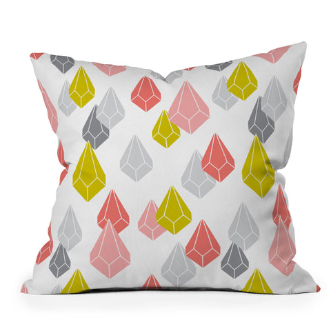 Heather Dutton Raining Gems Enchanted Outdoor Throw Pillow