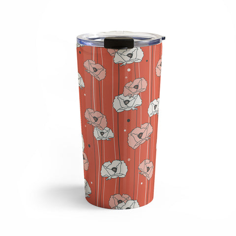 Heather Dutton Red Poppy Field 1 Travel Mug