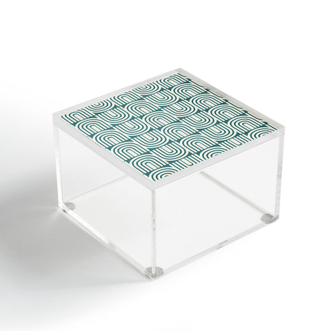 Heather Dutton Refraction Rainbow Teal Acrylic Box