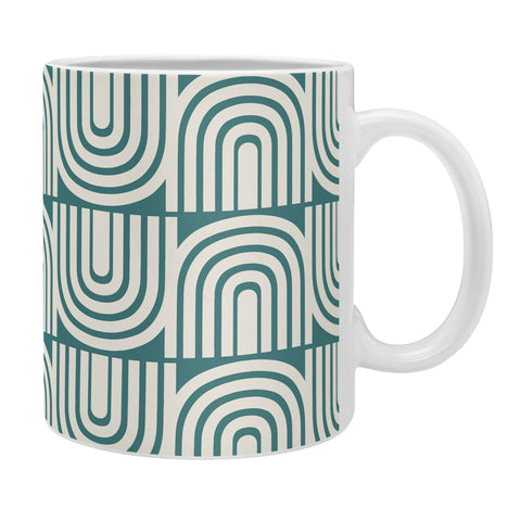 Heather Dutton Refraction Rainbow Teal Coffee Mug