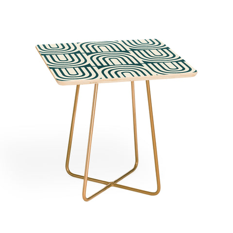 Heather Dutton Refraction Rainbow Teal Side Table