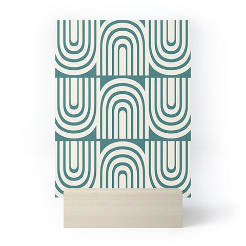 Heather Dutton Refraction Rainbow Teal Mini Art Print