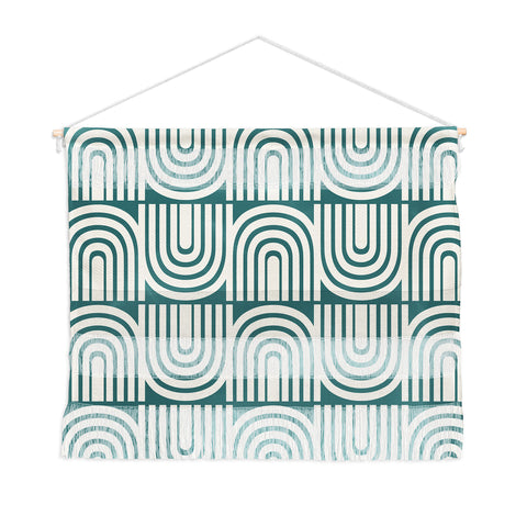 Heather Dutton Refraction Rainbow Teal Wall Hanging Landscape