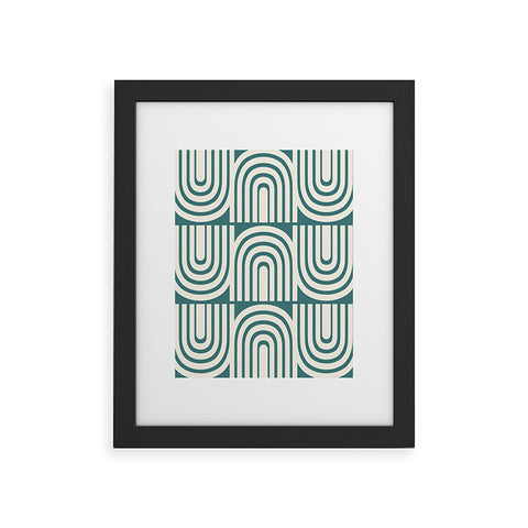 Heather Dutton Refraction Rainbow Teal Framed Art Print