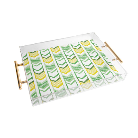 Heather Dutton Right Direction Lemon Lime Acrylic Tray