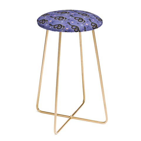 Heather Dutton Slither Through The Stars Very Counter Stool