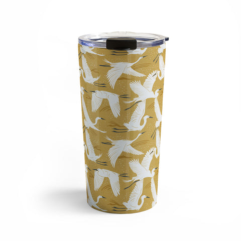 Heather Dutton Soaring Wings Goldenrod Yellow Travel Mug