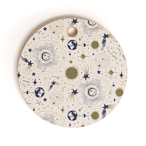 Heather Dutton Solar System Ether Cutting Board Round