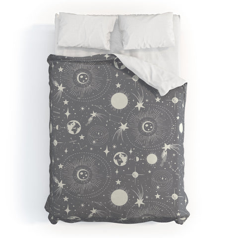 Heather Dutton Solar System Moondust Duvet Cover