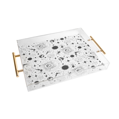 Heather Dutton Solar System White Acrylic Tray