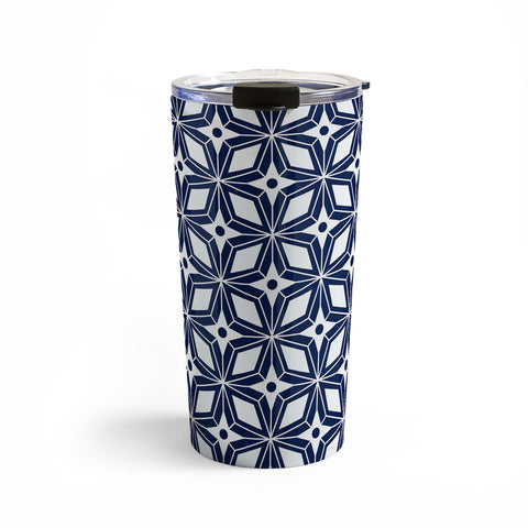 Heather Dutton Starbust Navy Travel Mug