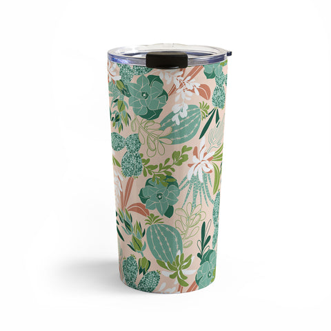 Heather Dutton Succulent Garden Blush Travel Mug