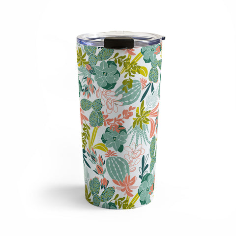 Heather Dutton Succulent Garden White Travel Mug