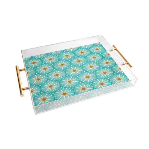 Heather Dutton Supernova Aqua Acrylic Tray