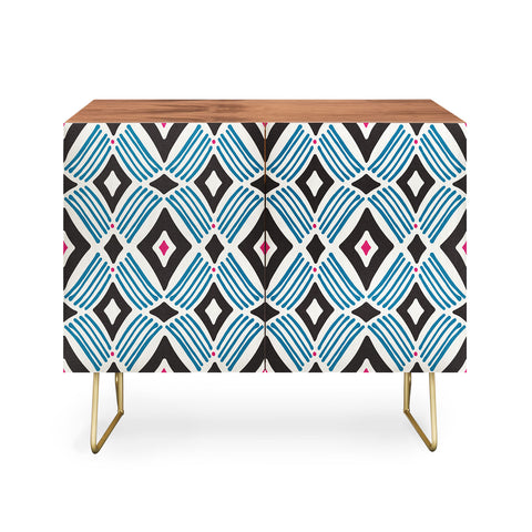 Heather Dutton Tarak Blue Black Credenza