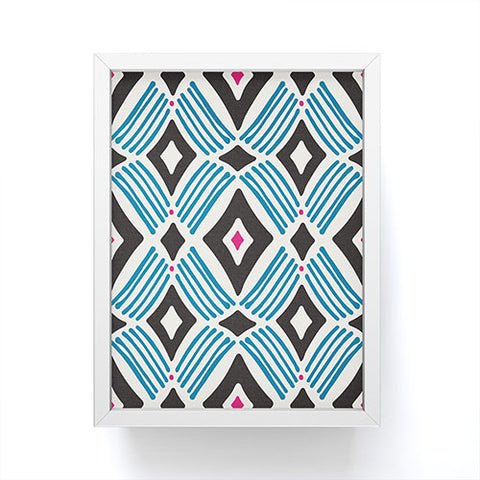 Heather Dutton Tarak Blue Black Framed Mini Art Print