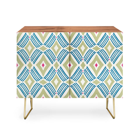 Heather Dutton Tarak Green Blue Credenza