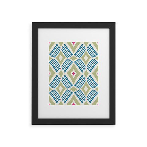 Heather Dutton Tarak Green Blue Framed Art Print