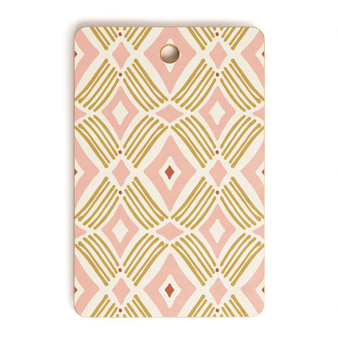 Heather Dutton Tarak Pink Goldenrod Cutting Board Rectangle