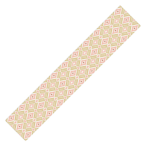 Heather Dutton Tarak Pink Goldenrod Table Runner
