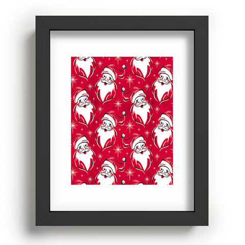 Heather Dutton Tis The Season Retro Santa Red Recessed Framing Rectangle