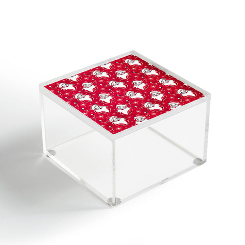 Heather Dutton Tis The Season Retro Santa Red Acrylic Box