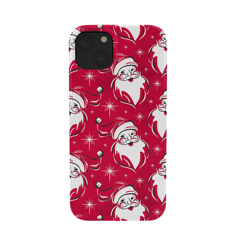 Heather Dutton Tis The Season Retro Santa Red Phone Case