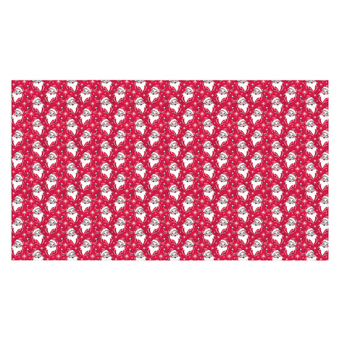 Heather Dutton Tis The Season Retro Santa Red Tablecloth