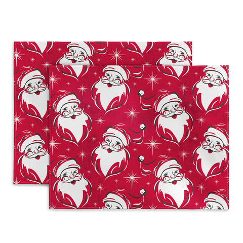 Heather Dutton Tis The Season Retro Santa Red Placemat