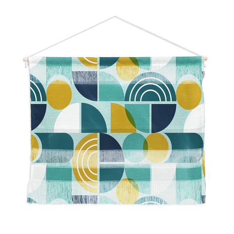 Heather Dutton Trailway Aqua Goldenrod Wall Hanging Landscape