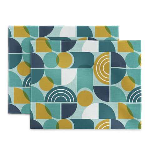 Heather Dutton Trailway Aqua Goldenrod Placemat