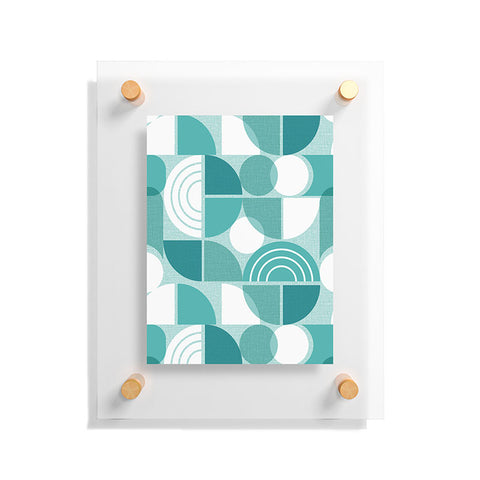 Heather Dutton Trailway Aqua White Floating Acrylic Print