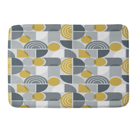 Heather Dutton Trailway Grey Goldenrod Memory Foam Bath Mat