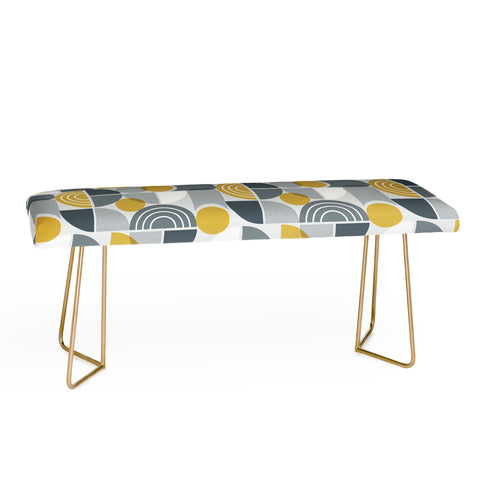 Heather Dutton Trailway Grey Goldenrod Bench