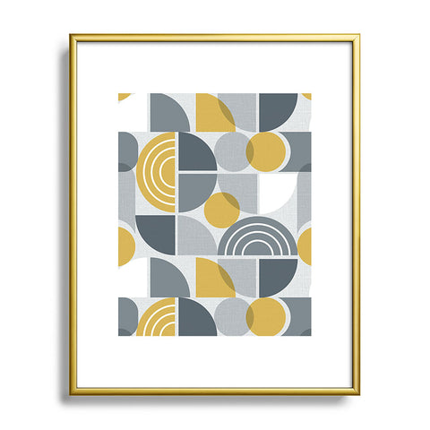 Heather Dutton Trailway Grey Goldenrod Metal Framed Art Print