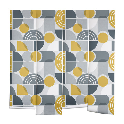 Heather Dutton Trailway Grey Goldenrod Wall Mural