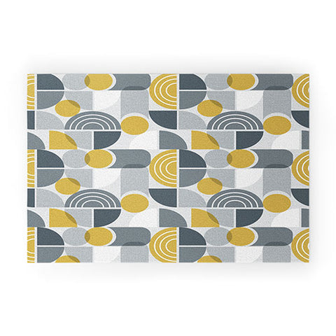 Heather Dutton Trailway Grey Goldenrod Welcome Mat