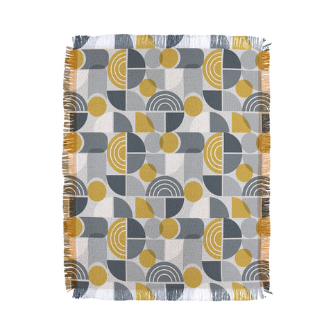 Heather Dutton Trailway Grey Goldenrod Throw Blanket