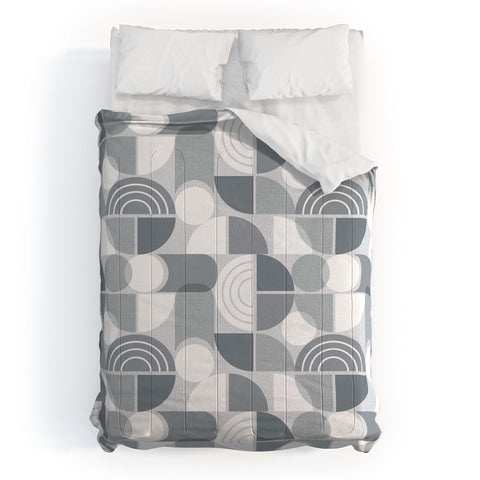 Heather Dutton Trailway Grey White Comforter