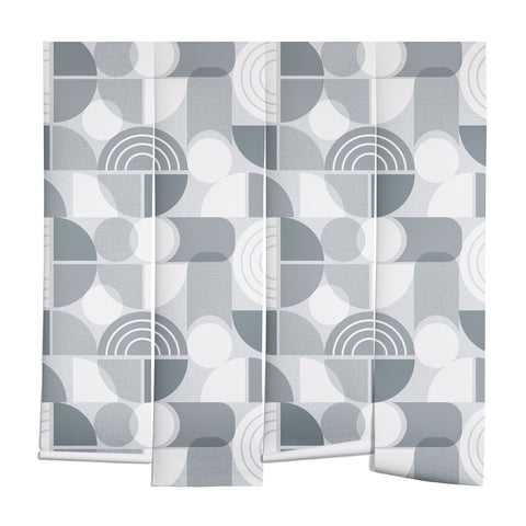 Heather Dutton Trailway Grey White Wall Mural