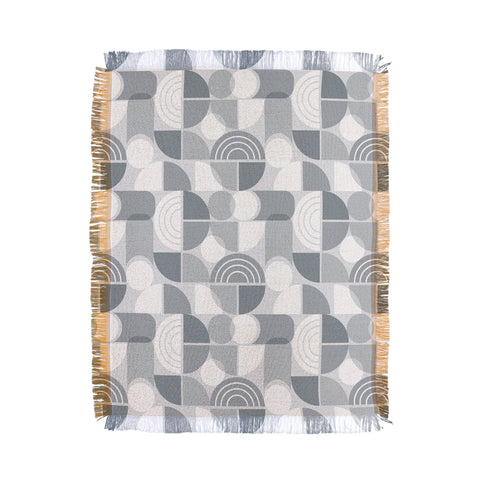 Heather Dutton Trailway Grey White Throw Blanket