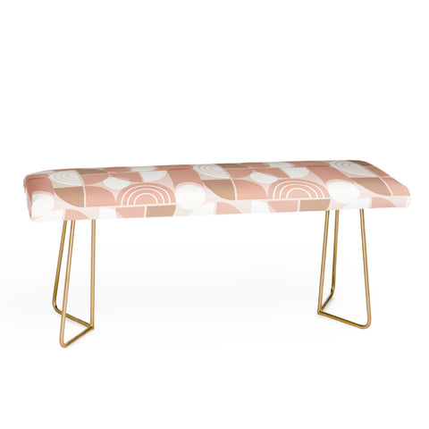 Heather Dutton Trailway Pink Clay Bench