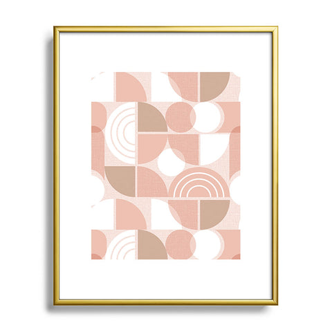 Heather Dutton Trailway Pink Clay Metal Framed Art Print