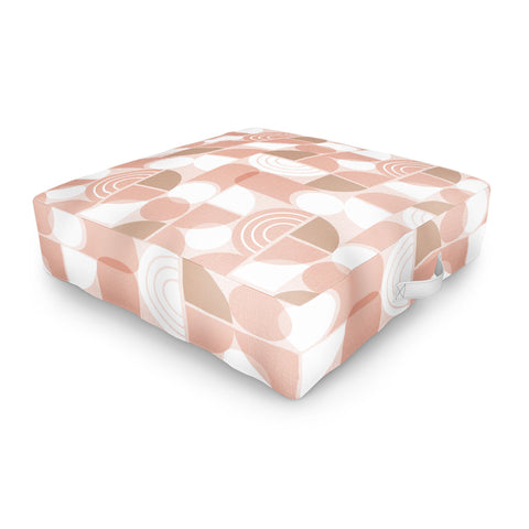 Heather Dutton Trailway Pink Clay Outdoor Floor Cushion