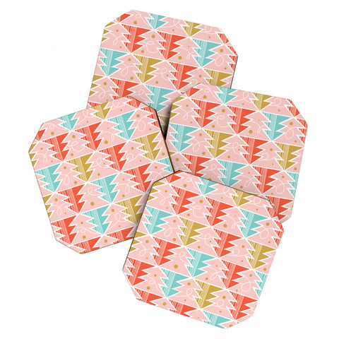 Heather Dutton Trim A Tree Chill Coaster Set