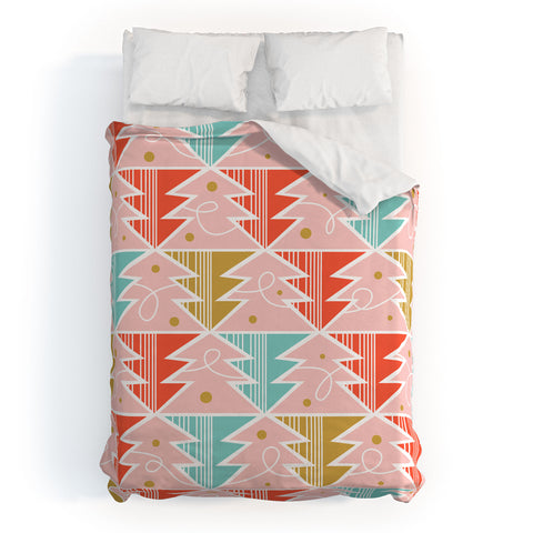 Heather Dutton Trim A Tree Chill Duvet Cover