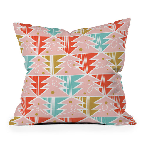 Heather Dutton Trim A Tree Chill Outdoor Throw Pillow